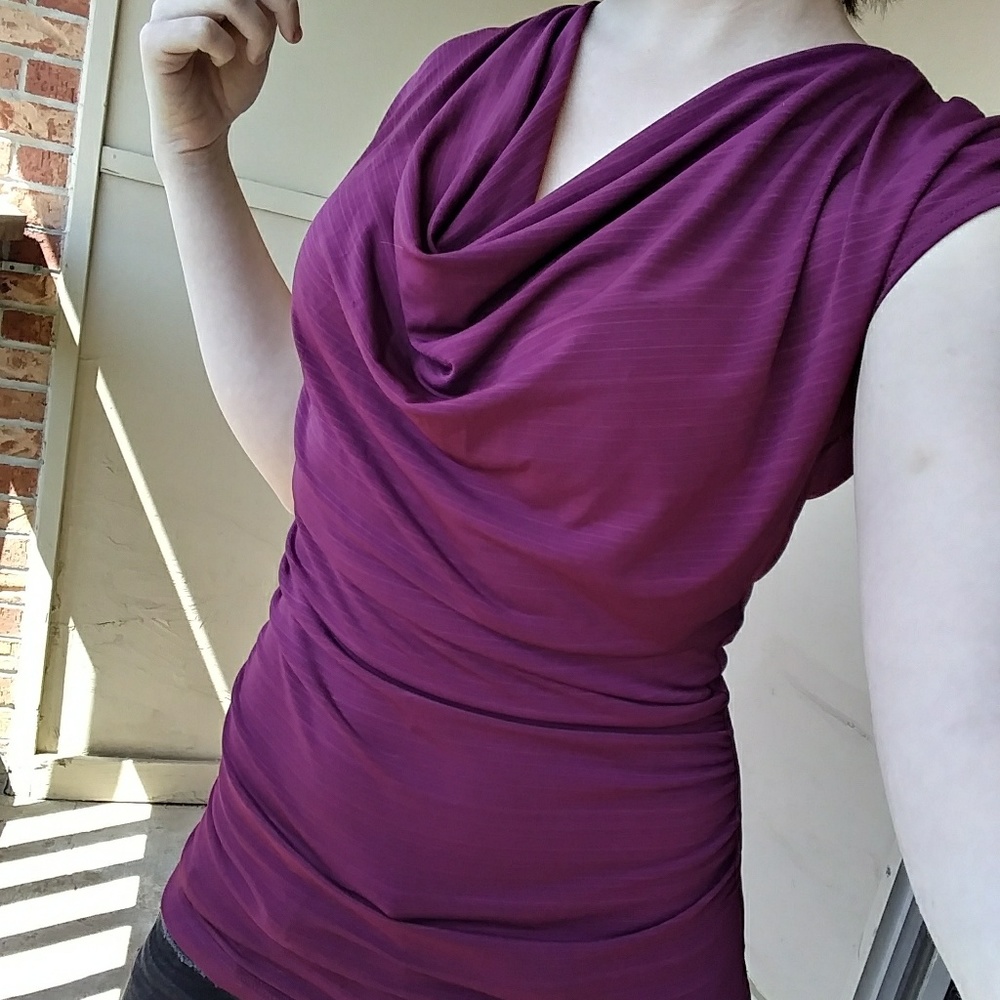 Heartsoul Maroon Red Dressy Top